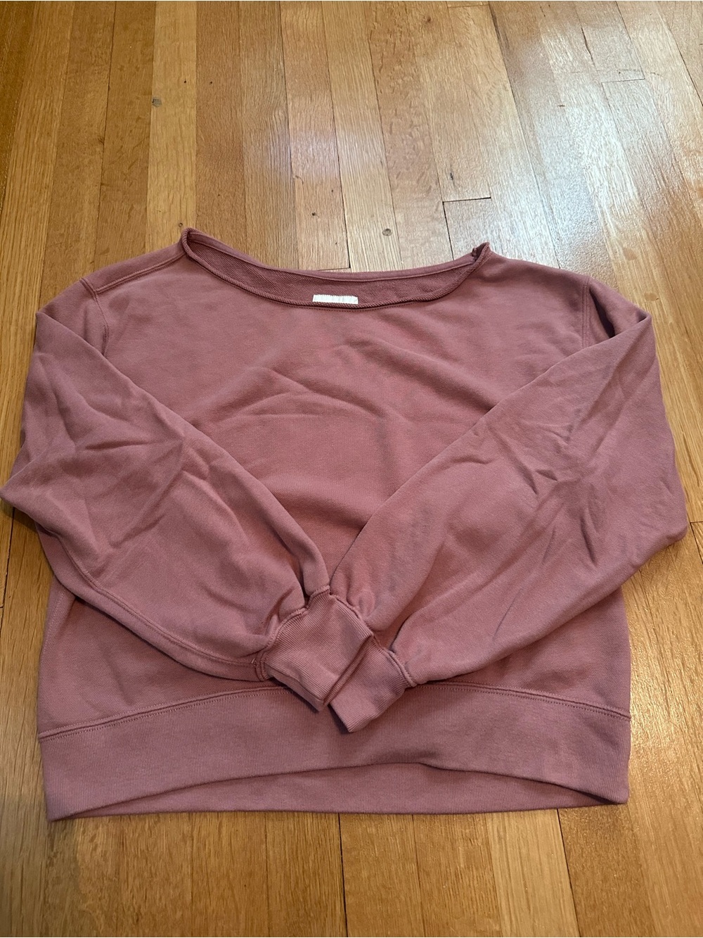 Women's Mauve Off the Shoulder Sweatshirt